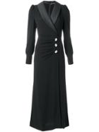 Alessandra Rich Flared Tailored Dress - Black
