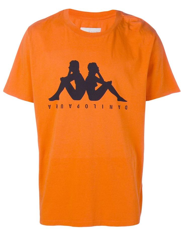 Kappa Logo Print T-shirt - Orange