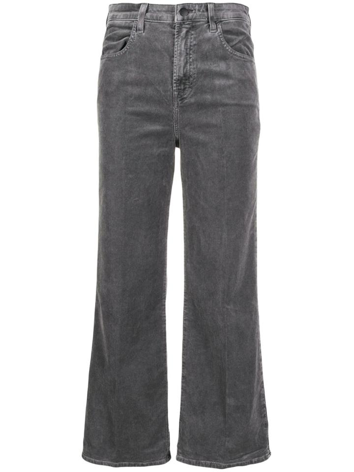 J Brand High-rise Straight Jeans - Grey