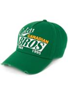 Dsquared2 Caten Bros Embroidered Baseball Cap - Green