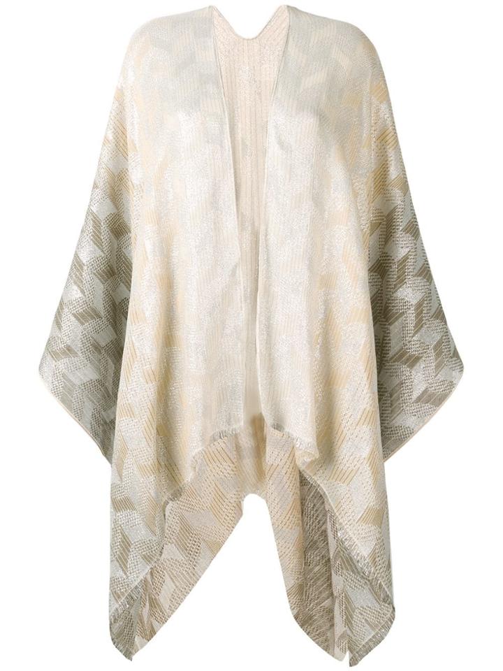 M Missoni Open Front Cardigan - Neutrals