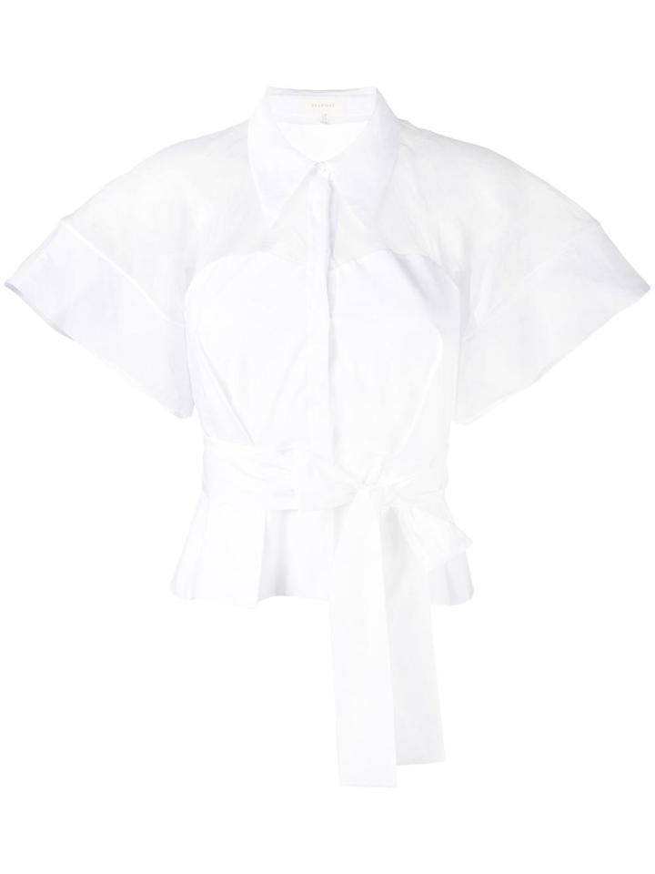 Delpozo Belted Shirt - White