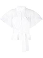 Delpozo Belted Shirt - White