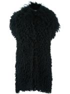 Fendi Lamb Fur Gilet, Women's, Size: 42, Black, Alpaca/polyamide/wool/lamb Fur