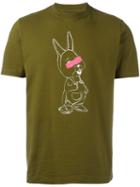 Ps By Paul Smith Rabbit Print T-shirt, Men's, Size: Medium, Green, Cotton