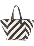 Jw Anderson Striped Shopping Tote - Blue