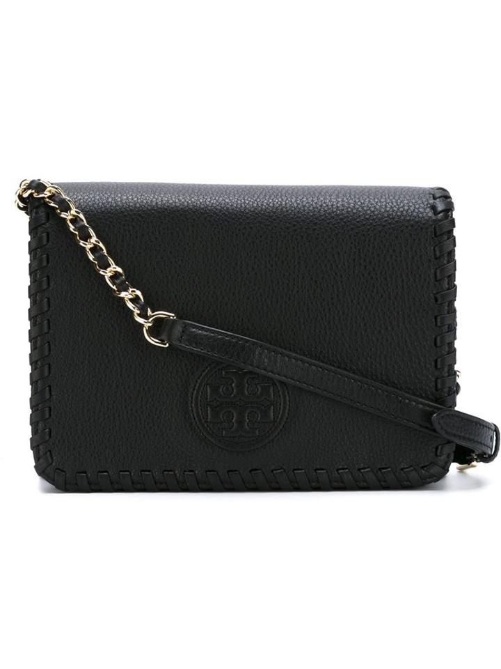 Tory Burch Marion Crossbody Bag, Women's, Black, Leather/metal Other