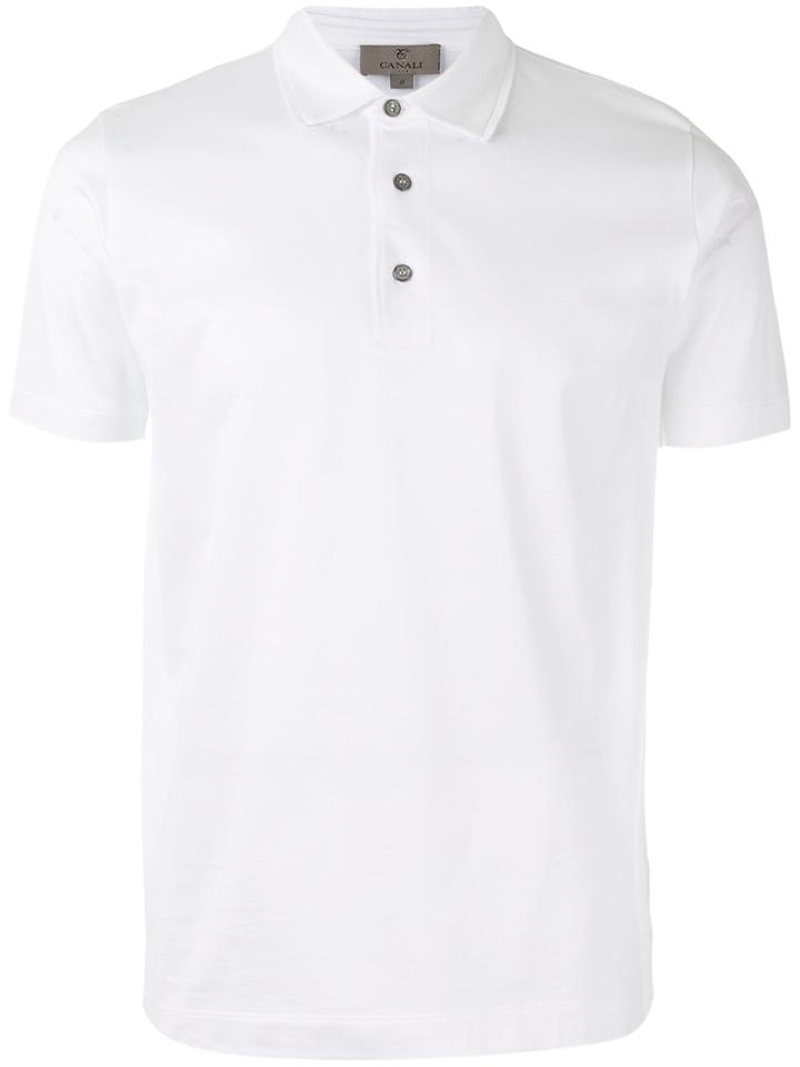 Canali Classic Polo Shirt - White
