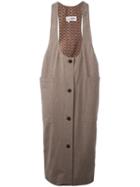 Jean Paul Gaultier Pre-owned Midi Pinafore Dress - Neutrals