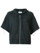 R13 Zip Up Hoodie, Women's, Size: Medium, Black, Cotton