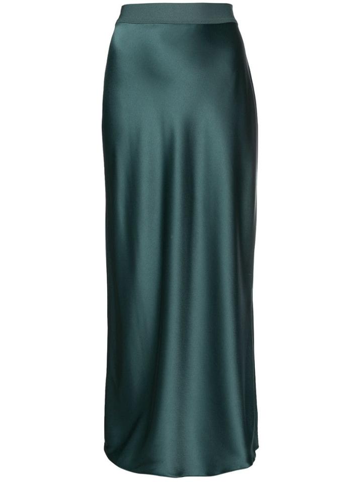 Theory High Waisted Long Skirt - Green