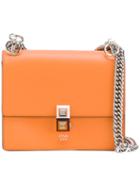 Fendi - Stud Detail Shoulder Bag - Women - Leather - One Size, Orange, Leather