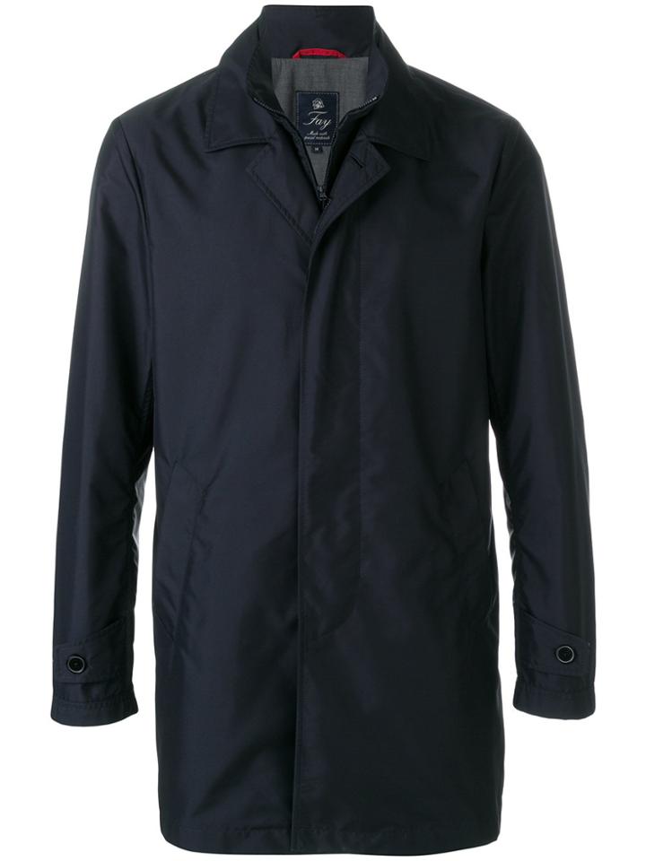 Fay Double Neck Coat - Blue
