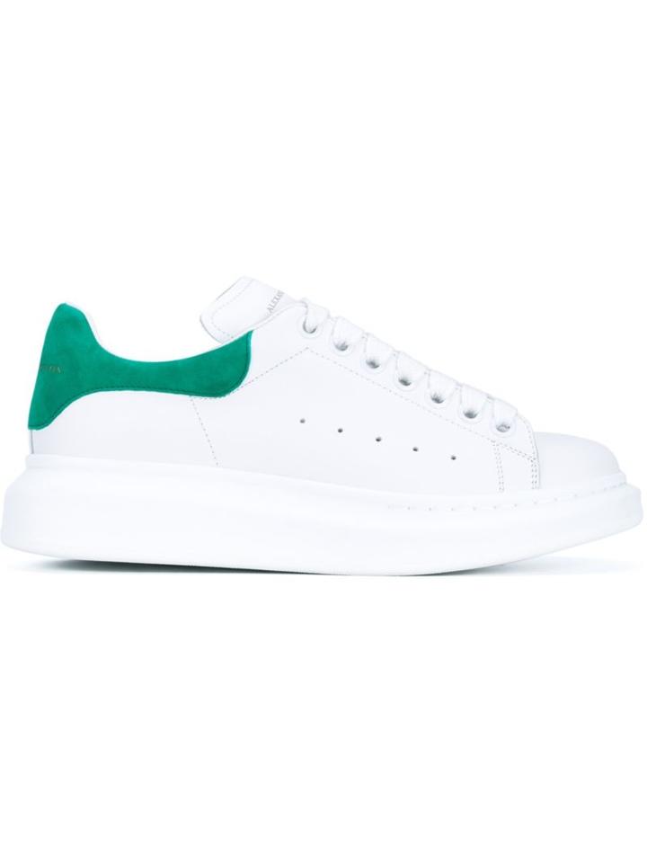 Alexander Mcqueen Green Trim Sneakers