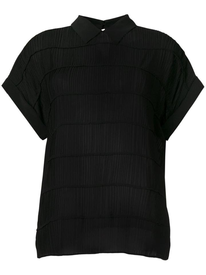 Max Mara Pleated Blouse - Black