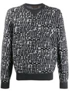 Ermenegildo Zegna Letter Patterned Sweater - Grey