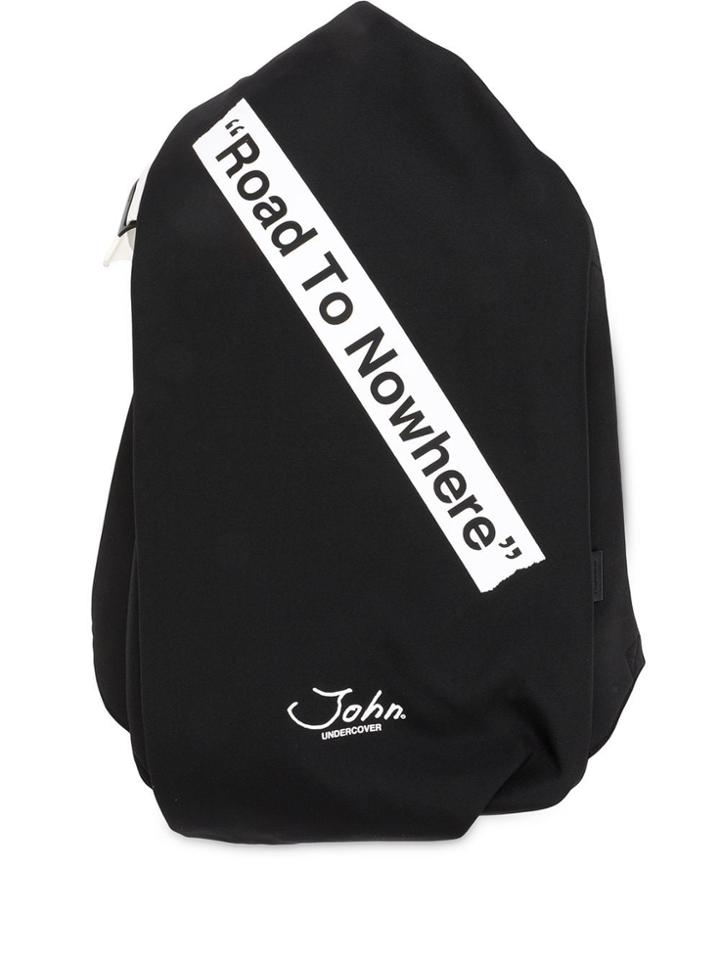 Johnundercover Road To Nowhere Print Backpack - Black