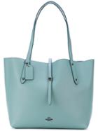 Coach - Market Tote - Women - Calf Leather - One Size, Blue, Calf Leather