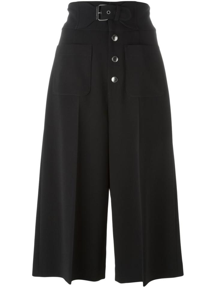 Red Valentino High-waisted Culottes, Women's, Size: 44, Black, Acetate/viscose/polyester