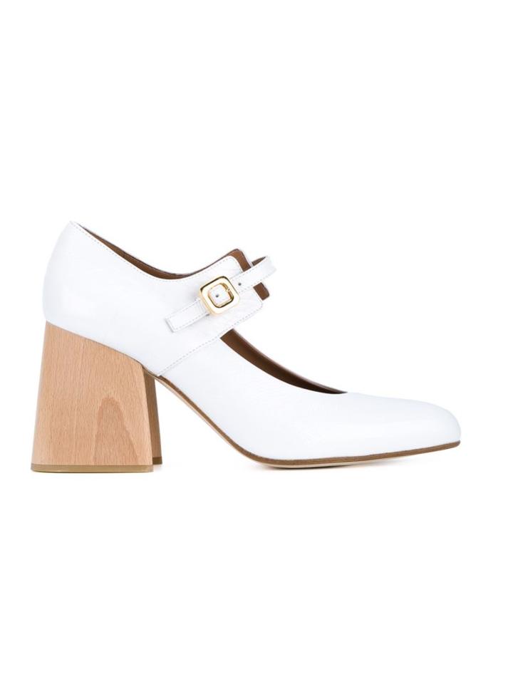 Marni Patent Leather Mary Janes With Wooden Block Heel