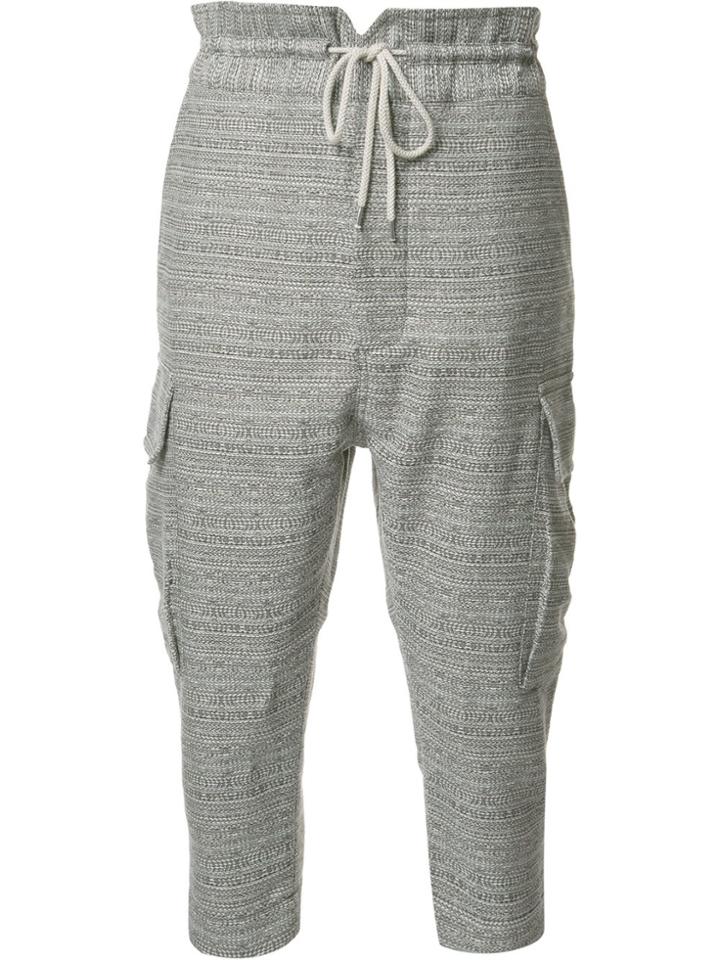 Vivienne Westwood Cropped Cargo Trousers - Grey