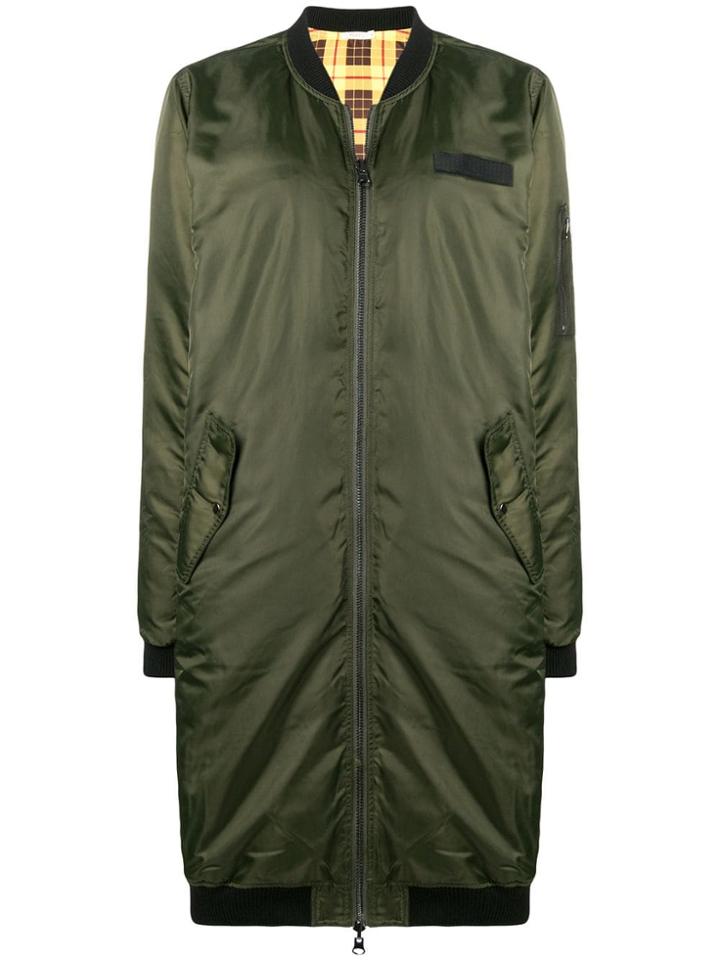6397 Zipped Parka Coat - Green