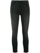 J Brand Cropped Slim-fit Jeans - Black