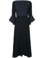 Roland Mouret Flared Sleeve Dress - Blue