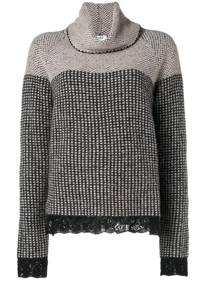 Liu Jo Roll Neck Jumper - Neutrals