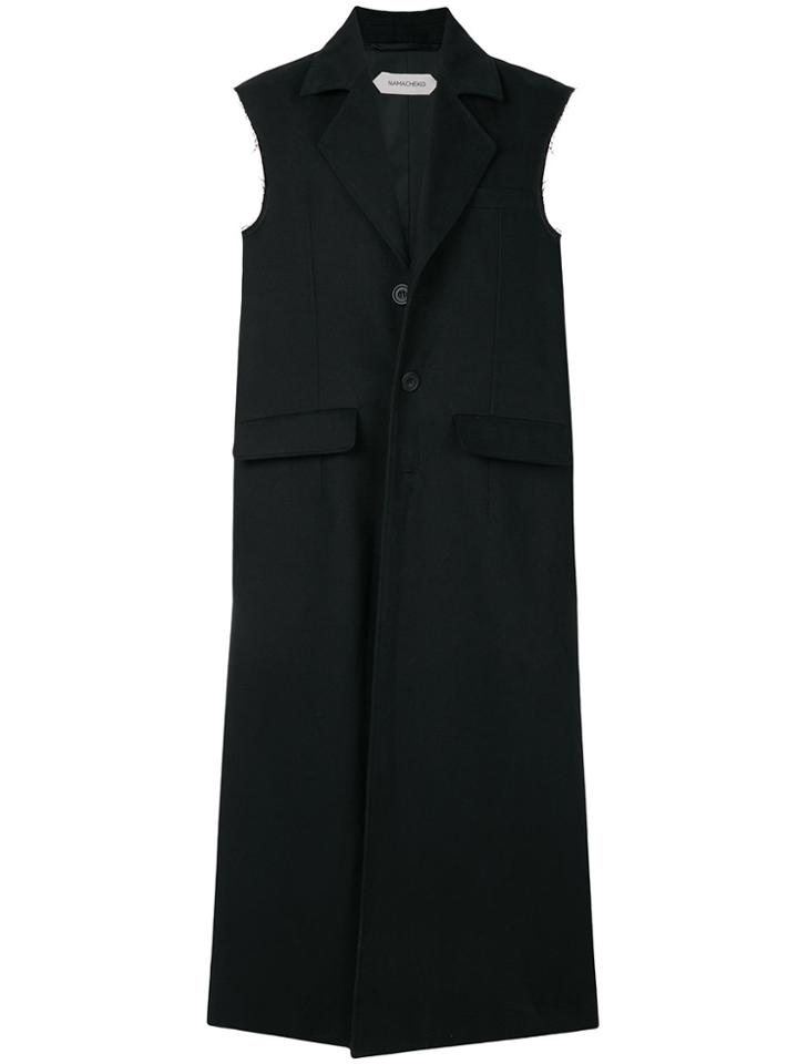 Namacheko Long Vest - Black