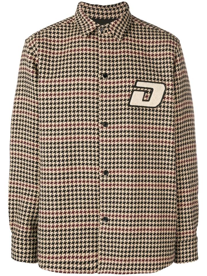 Drôle De Monsieur Houndstooth Shirt - Nude & Neutrals