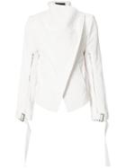Ann Demeulemeester - 'eastwood' Jacket - Women - Cotton/linen/flax/viscose - 42, White, Cotton/linen/flax/viscose