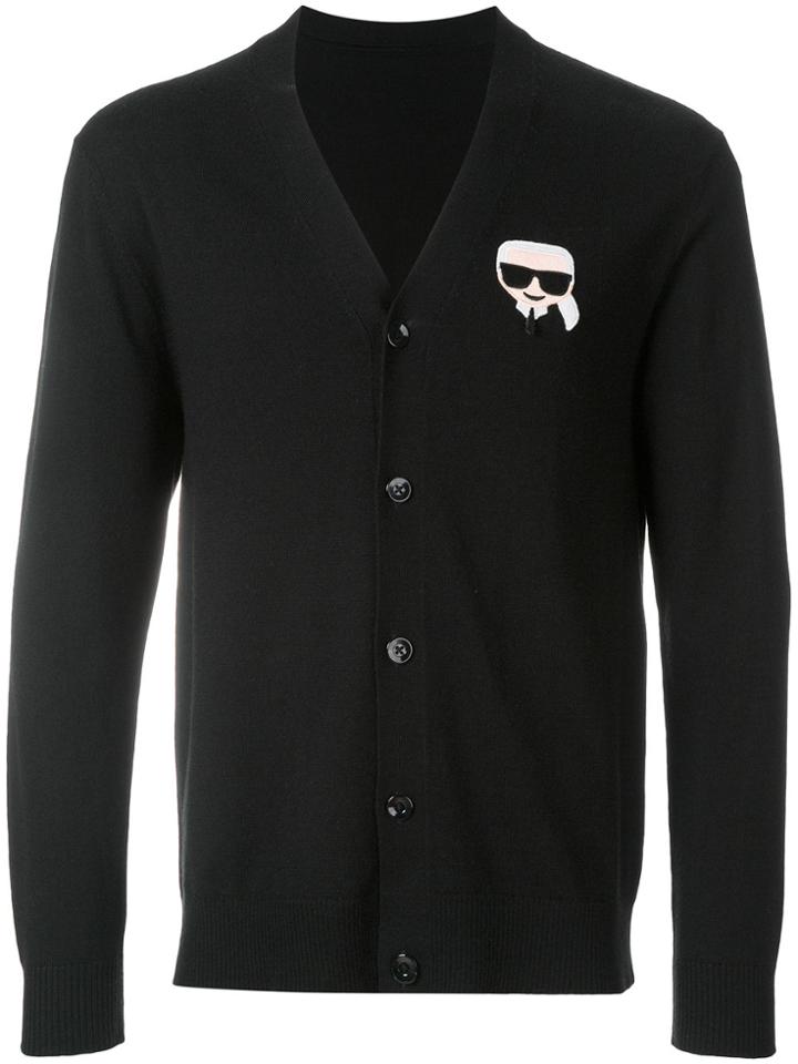 Karl Lagerfeld Karl Ikonik Cardigan - Black