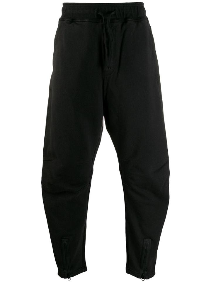 Stone Island Shadow Project Drop-crotch Track Pants - Black