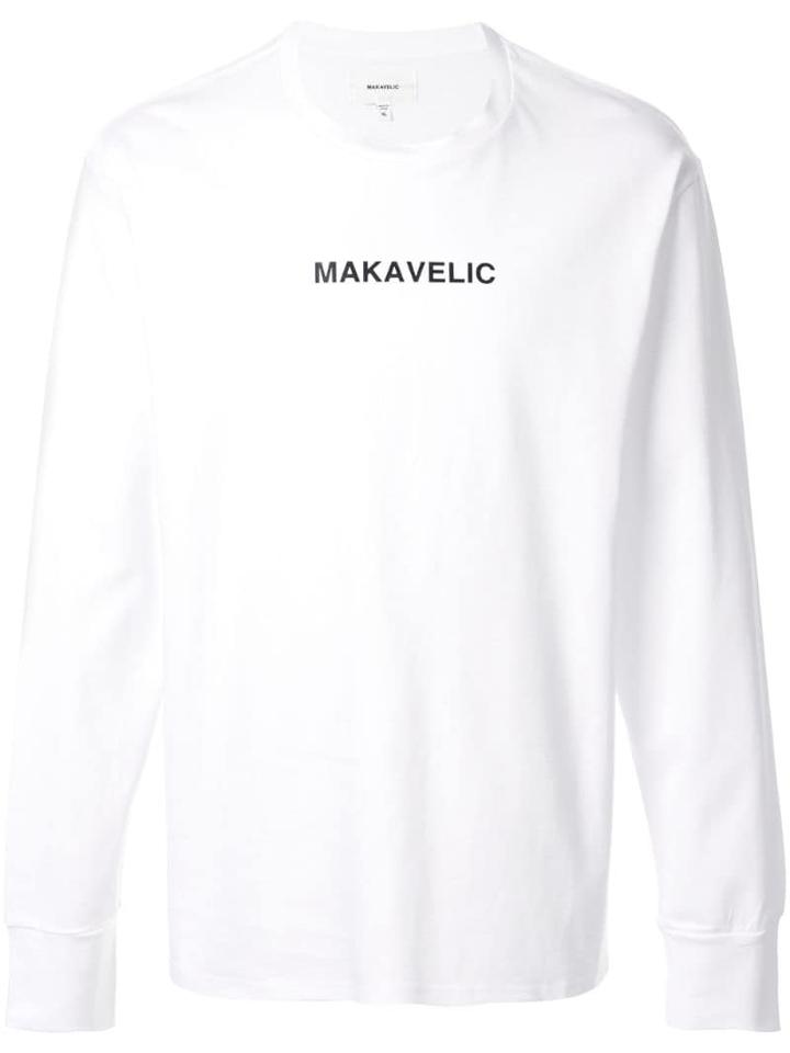 Makavelic 'gun & Rose' Sweatshirt - White