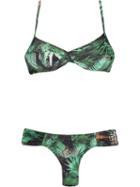 Lygia & Nanny Foliage Print Bikini Set, Women's, Size: 46, Green, Polyamide/spandex/elastane