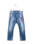 Diesel Kids Patch Jeans, Boy's, Size: 10 Yrs, Blue