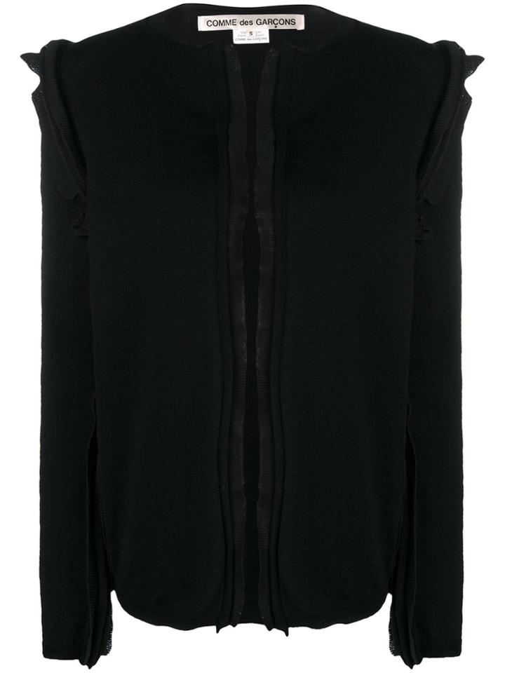 Comme Des Garçons Raw Seam Cardigan - Black