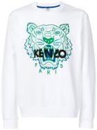 Kenzo Logo Embroidered Sweatshirt - White