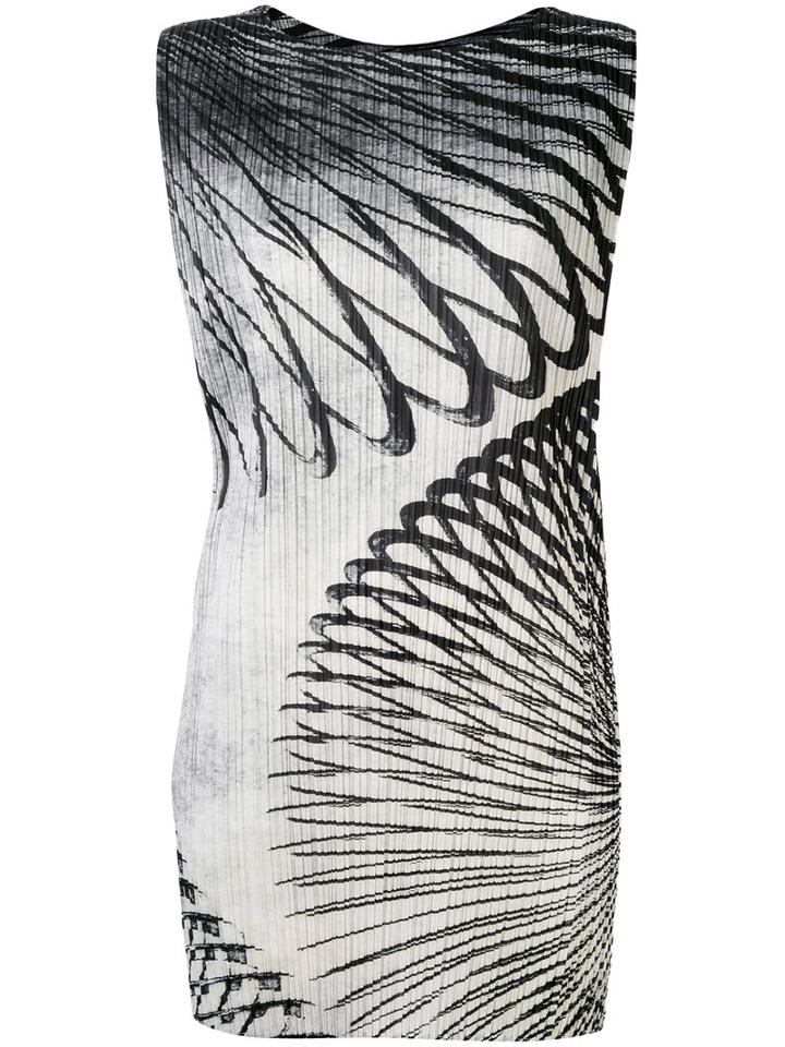 Pleats Please By Issey Miyake - Slinky Print Dress - Women - Polyester - 5, Black, Polyester