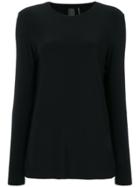 Norma Kamali Round Neck Sweater - Black