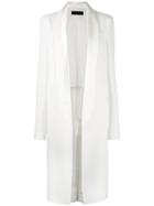 Haider Ackermann - Fitted Coat - Women - Silk/cotton/linen/flax/viscose - 38, White, Silk/cotton/linen/flax/viscose