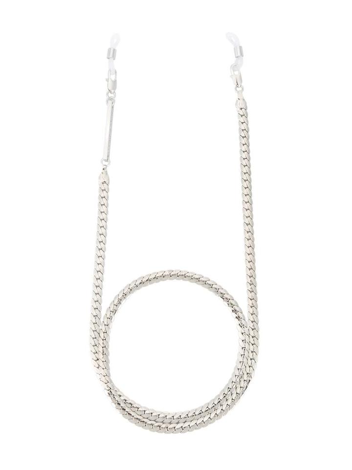 Frame Chain 'my Face Or Yours' Flat Curb Glasses Chain, Women's, Metallic