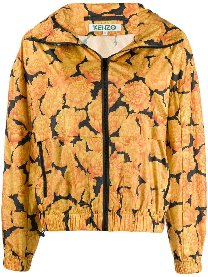 Kenzo Peonie Windbreaker Jacket - Yellow