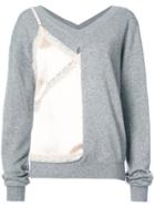 Alexander Wang Hybrid Jumper With Camisole Insert - Grey