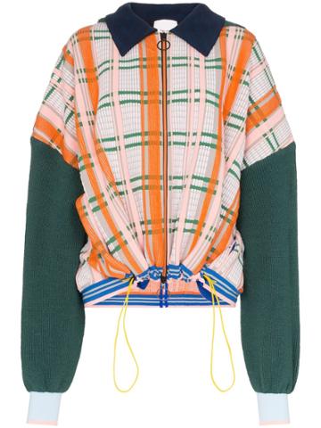 I-am-chen Panelled Jacket - Orange