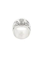 Vivienne Westwood Red Label Orb Motif Thick Ring - Metallic