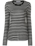 Alexander Wang Striped Long Length Top - Black