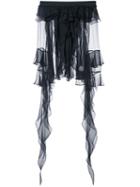 Preen By Thornton Bregazzi Off Shoulder Pleated Top, Women's, Size: Small, Black, Silk