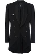 Tom Rebl Shawl Lapel Blazer, Men's, Size: 48, Black, Polyester/viscose/linen/flax/cotton